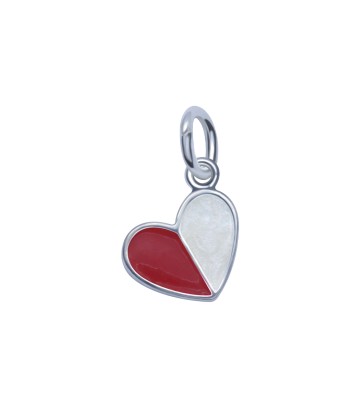 Pretty Heart Shaped Silver Charms CH-318-C